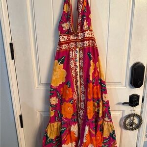 FARM Rio Woman’s  Halter Maxi Dress